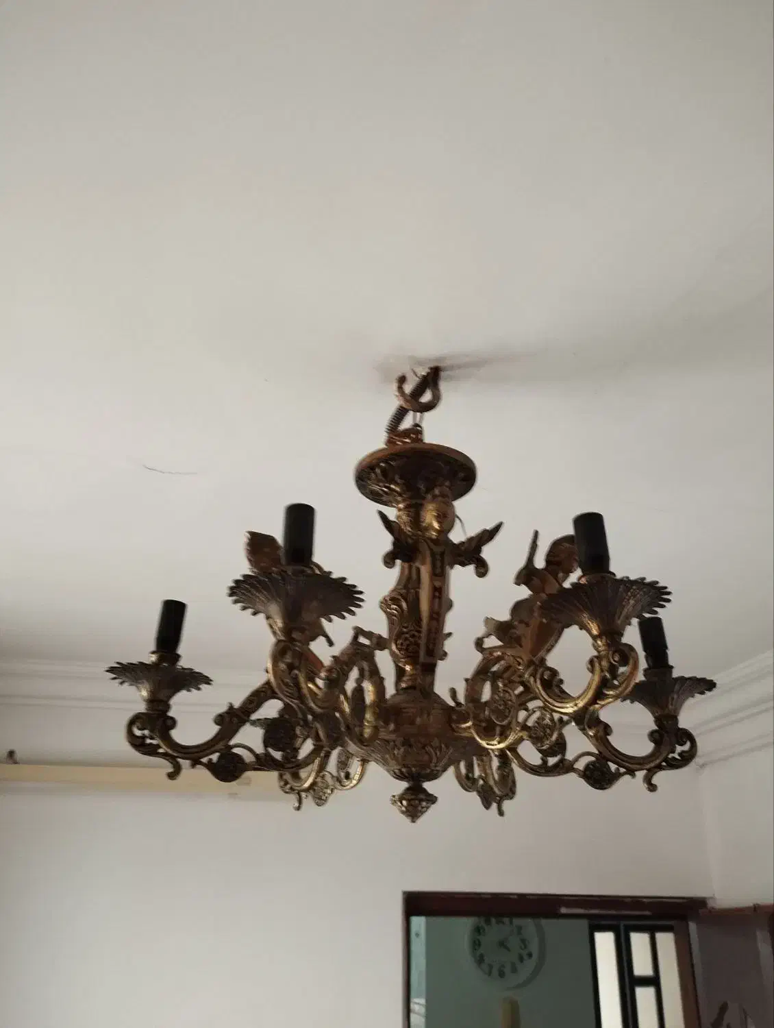 لوستر برنجی|لوستر و چراغ آویز|گرگان, |دیوار