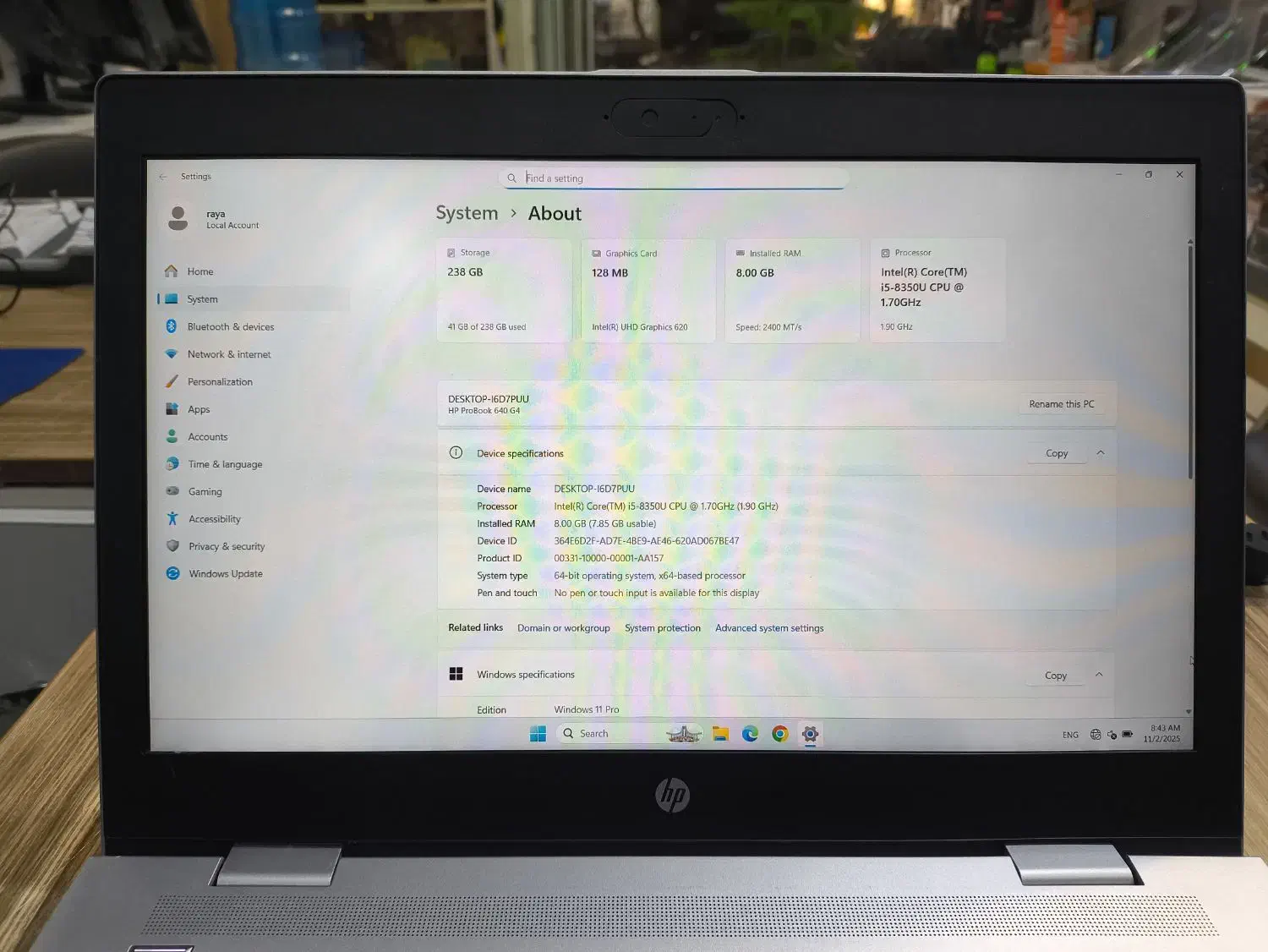 لپ تاپ HP نسل ۸ استوک اروپا|رایانه همراه|بجنورد, |دیوار
