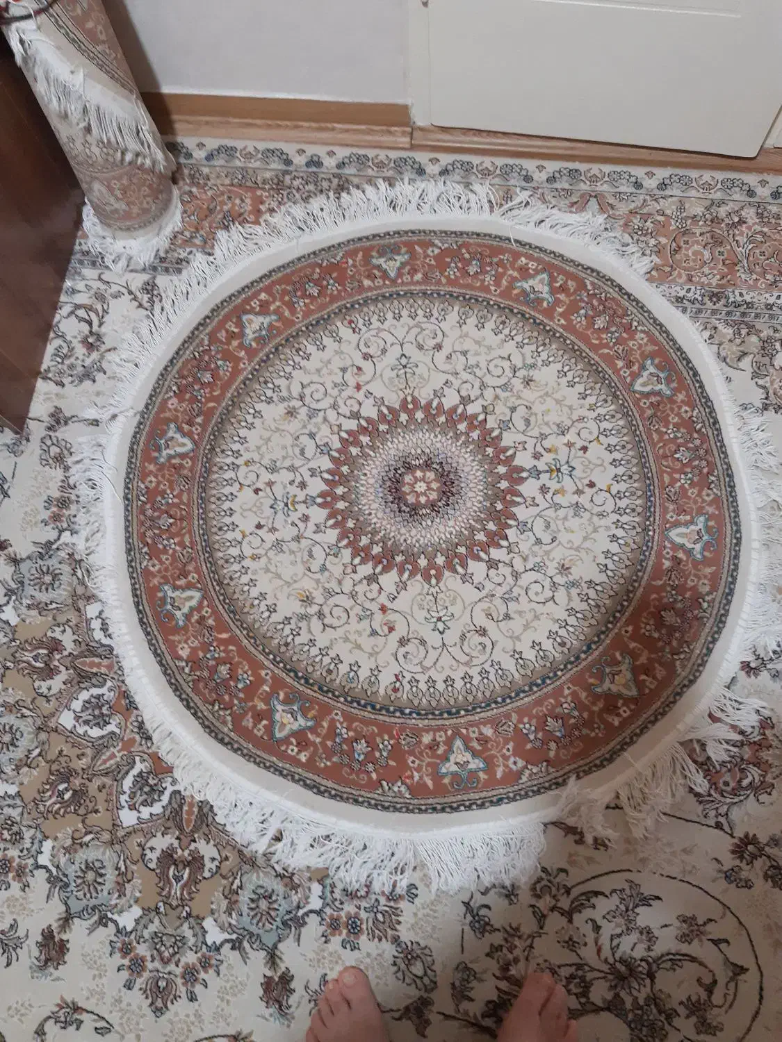 یک جفت فرش پادری زمرد مشهد|پادری|تهران, کوی بیمه|دیوار