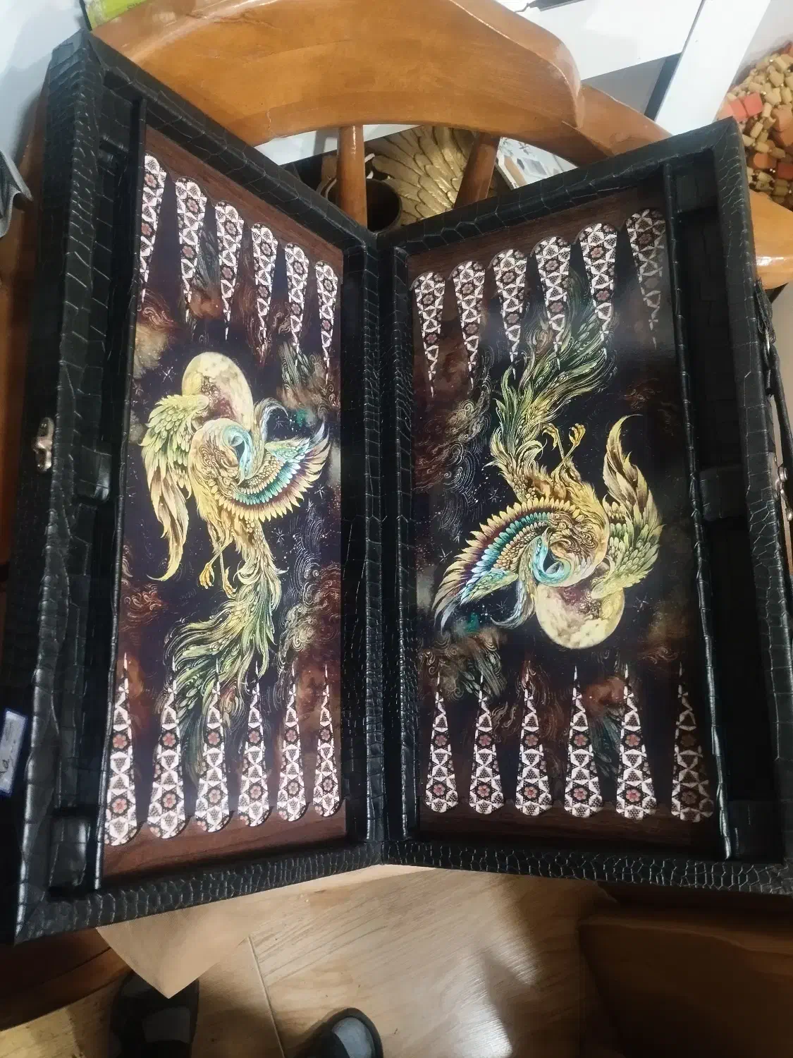 تخته نرد روکش چرم|اسباببازی|گنبد کاووس, |دیوار