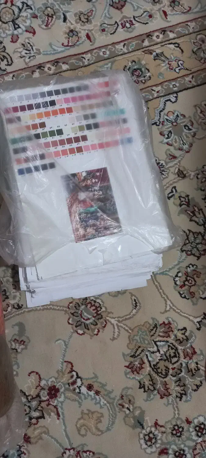 نخ و نقشه کامل التماس|تابلو فرش|کرمانشاه, |دیوار