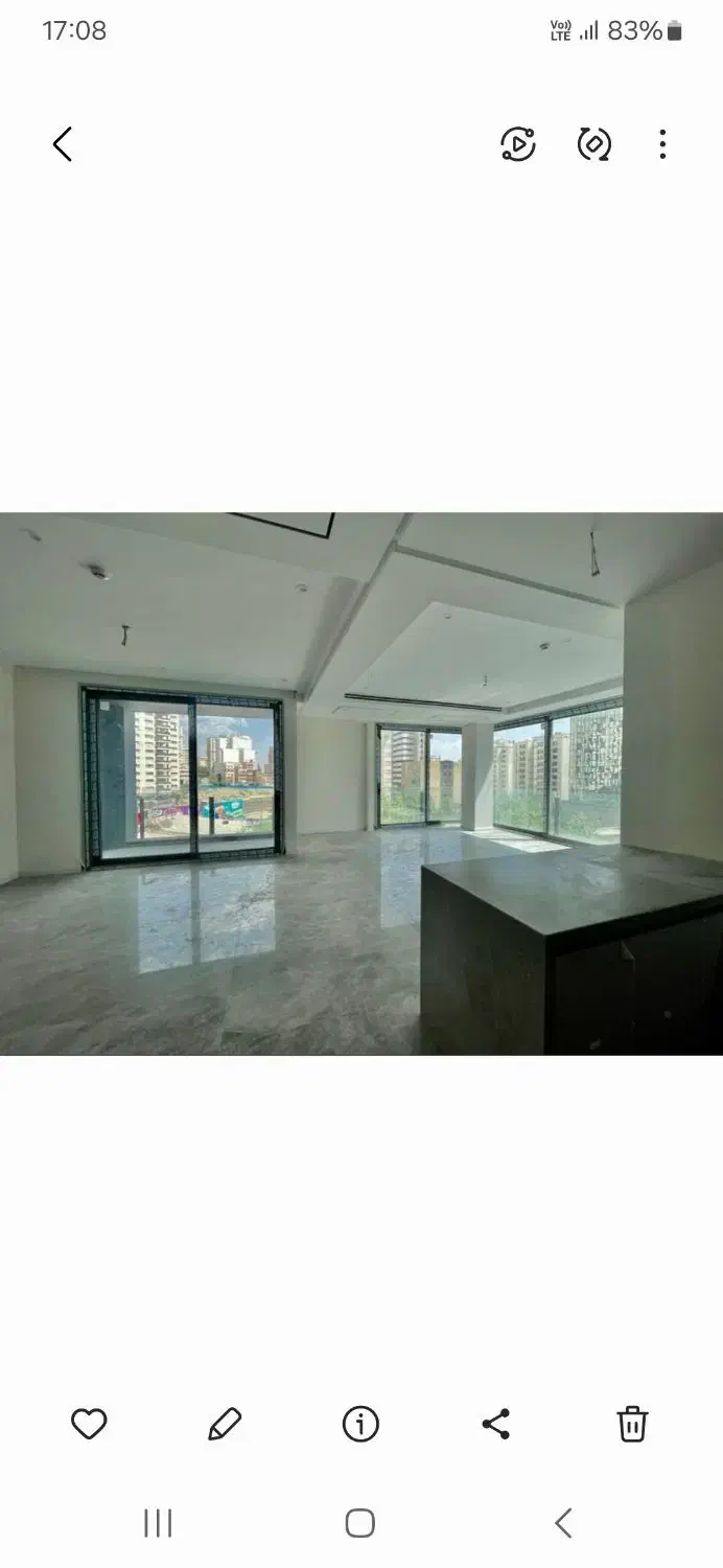 ۱۱۵ متر آپارتمان ۲ خواب لاکچری کلید نخورده