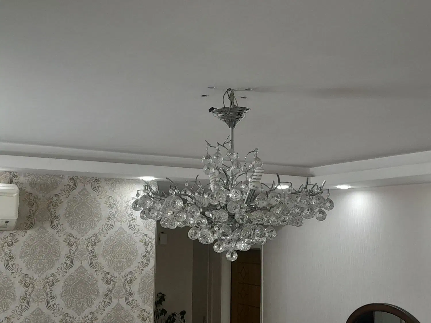 لوستر کریستالی ۲ جفت|لوستر و چراغ آویز|مشهد, مهدی آباد (بلوار توس)|دیوار