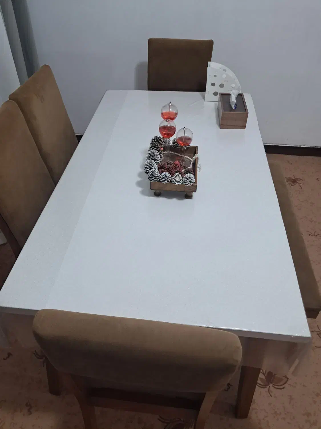 میز.گلدان.نهار خوری|میز و صندلی غذاخوری|کنارک, |دیوار