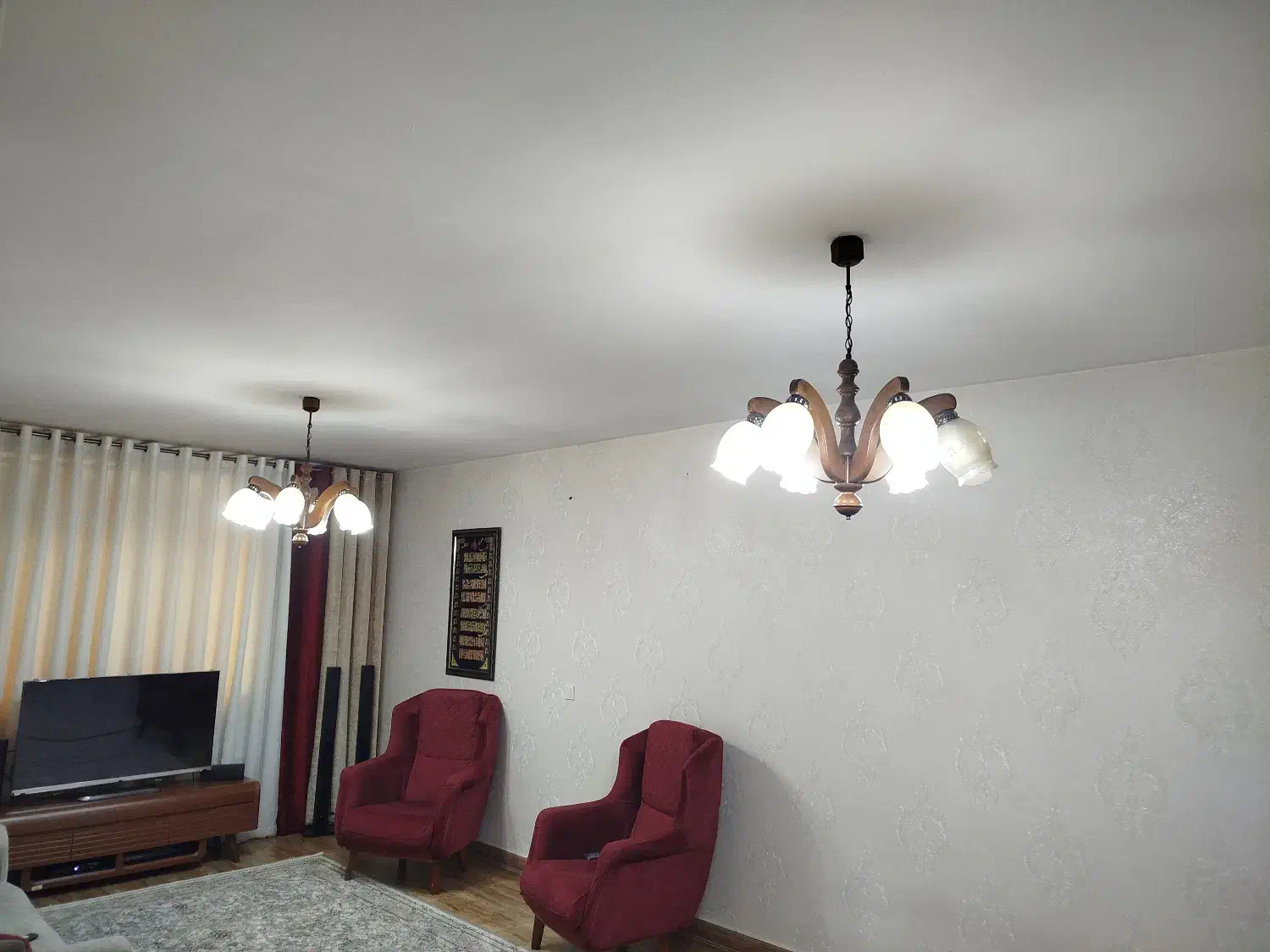 لوستر چوبی|لوستر و چراغ آویز|فردیس, فردیس|دیوار