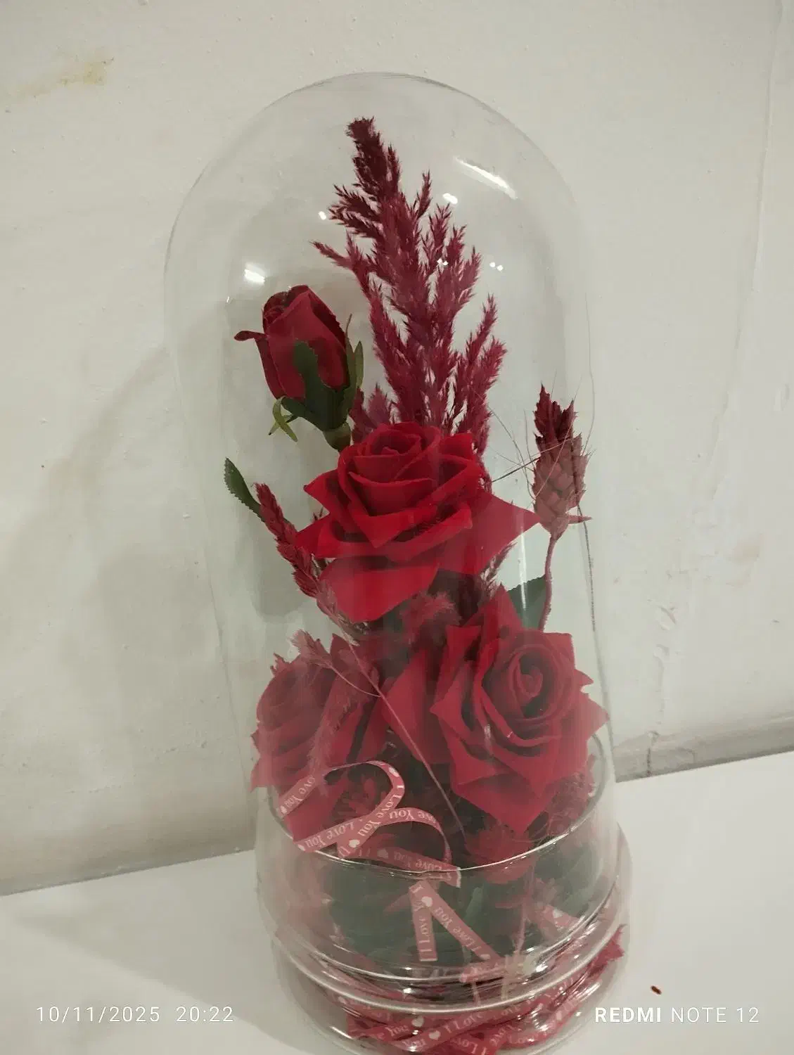 باکس شیشه‌ای گل|گل مصنوعی|قم, سربخش|دیوار