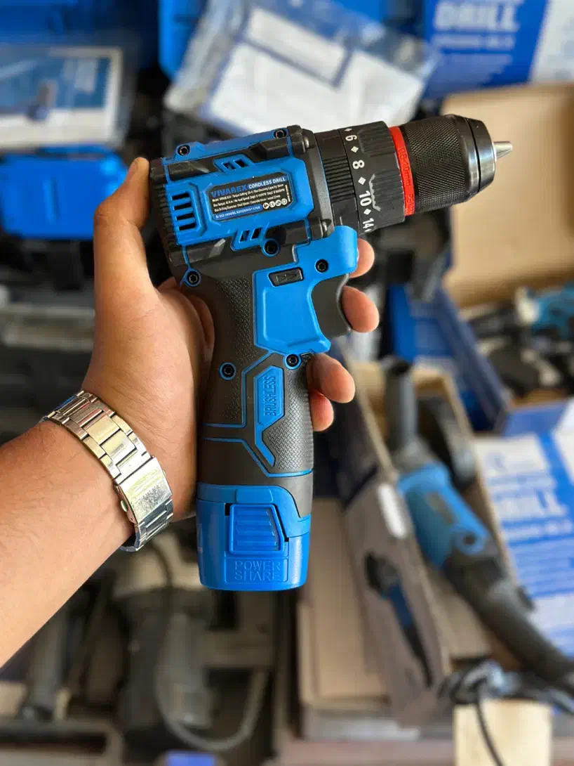دریل شارژی ۱۶و۲۰ ولت براشلس برند ویوارکس|ماشینآلات صنعتی|کاشان, سال آباد|دیوار