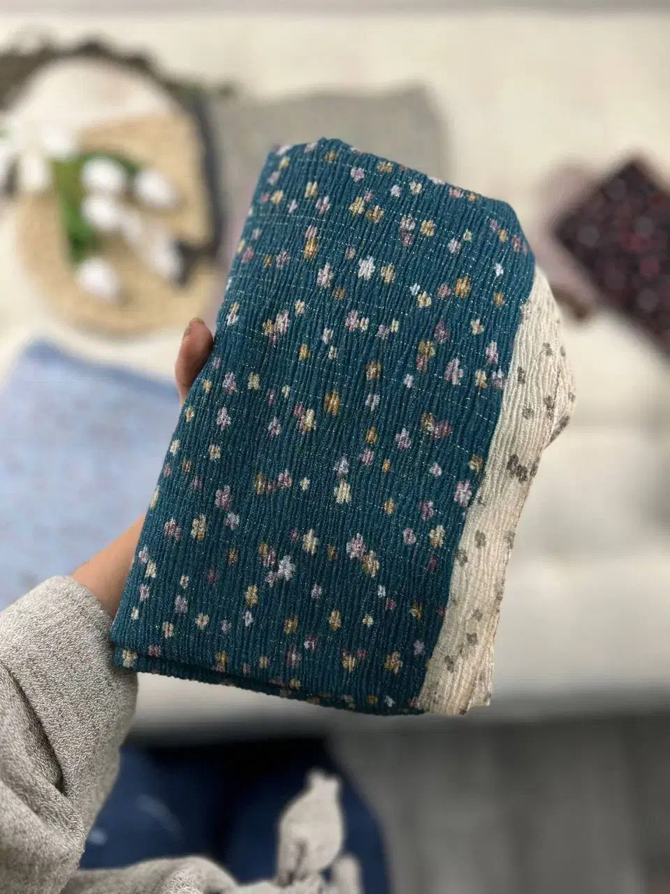 شال لمه‌دار پلیسه برشکا، ۱۲ رنگ خاص و ملایم|لباس|کهنوج, |دیوار