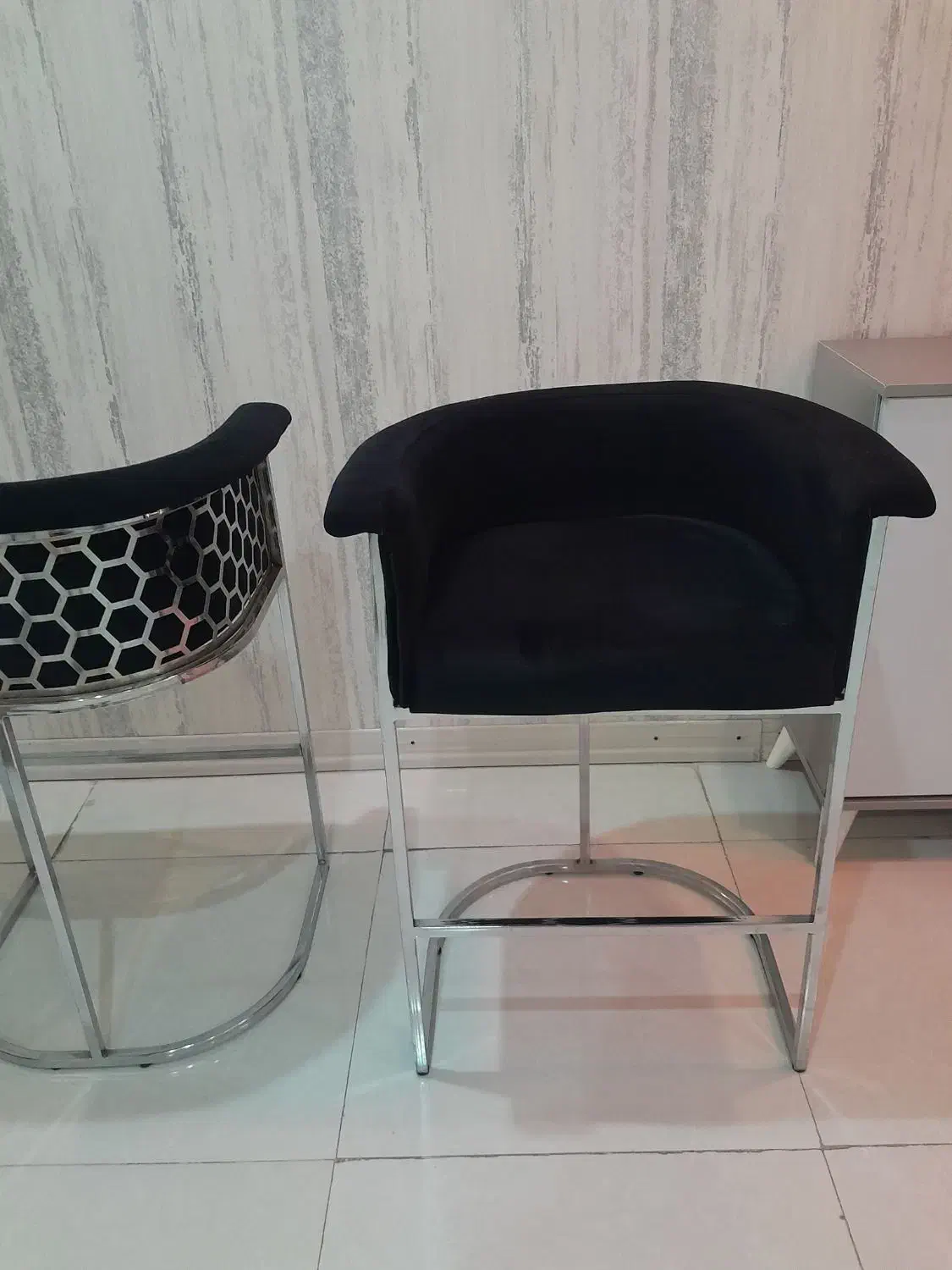 دوعدد صندلی اپن استیل سالم استفاده نشده زیاد فروشی|صندلی و نیمکت|فردیس, نگارستان|دیوار