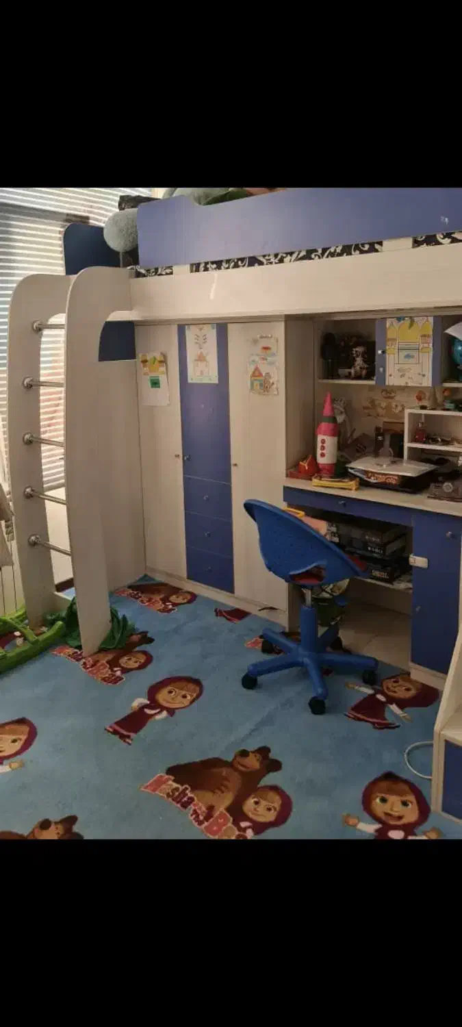 سرویس خواب بچگانه|تخت و سرویس خواب|رشت, معلم|دیوار