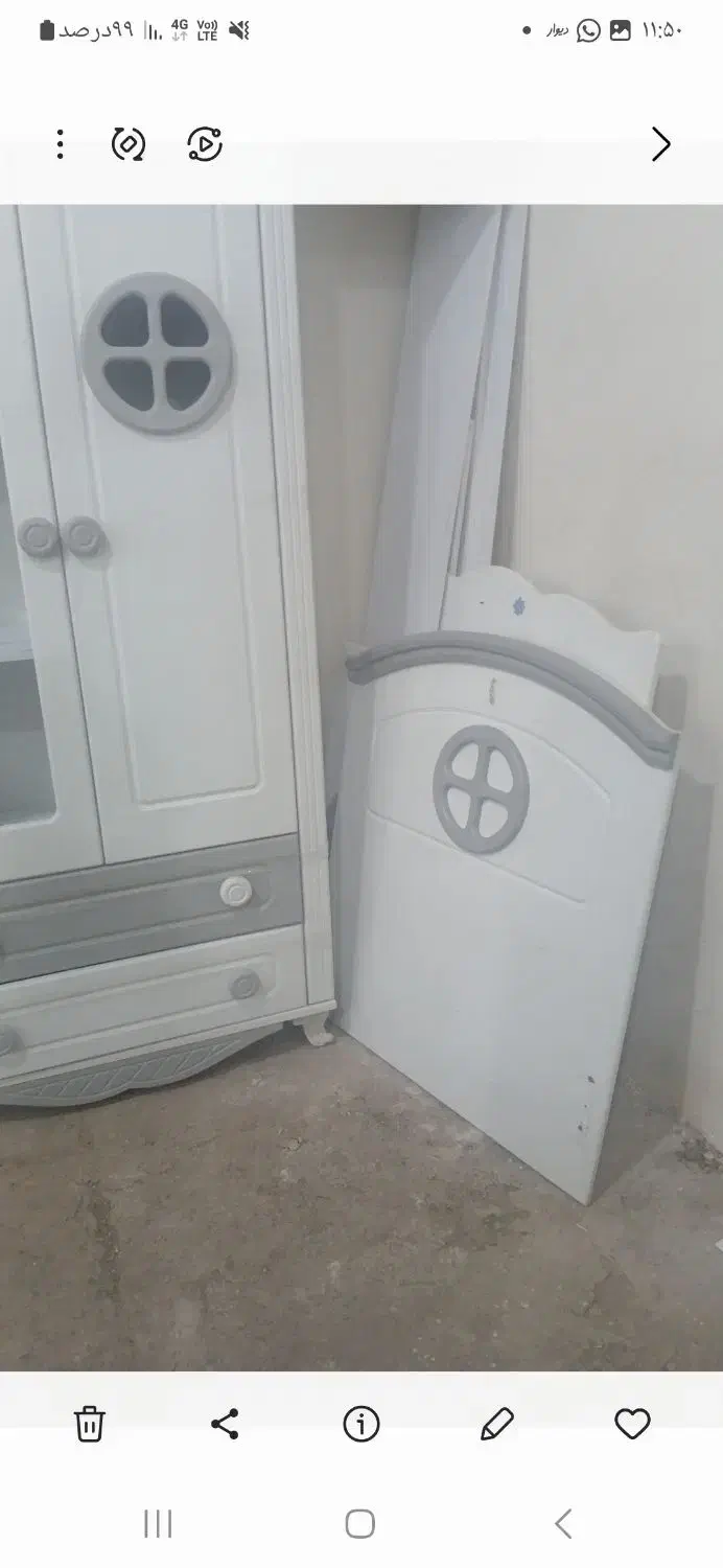 کمدوتخت نوجوان بسیارشیک وتمیز همراه باتشک|تخت و سرویس خواب|قم, بکایی|دیوار