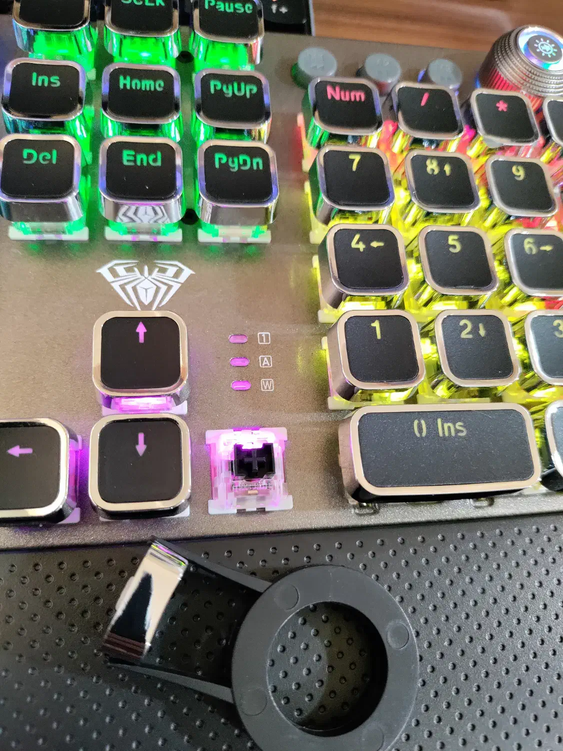 کیبورد مکانیکال Aura f2088 آلمینیومی نو|قطعات و لوازم جانبی رایانه|بابل, |دیوار