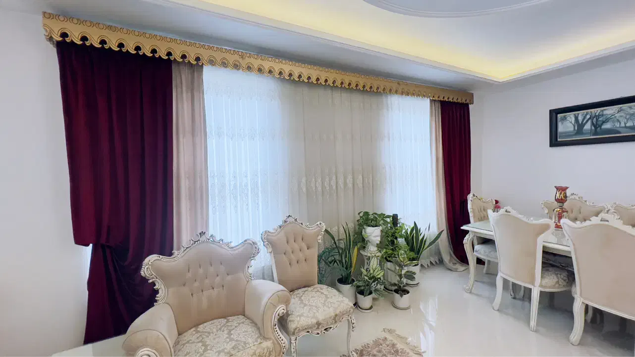 پرده سالن پذیرایی|پرده، رانر، رومیزی|بهشهر, |دیوار