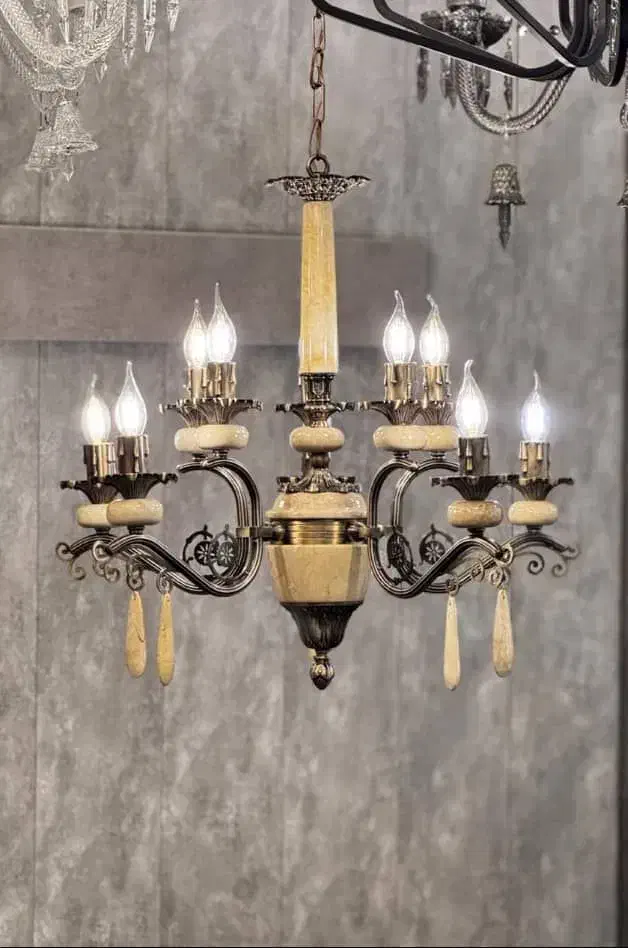 لوستر سلطنتی کریستالی|لوستر و چراغ آویز|اهواز, مهرشهر|دیوار