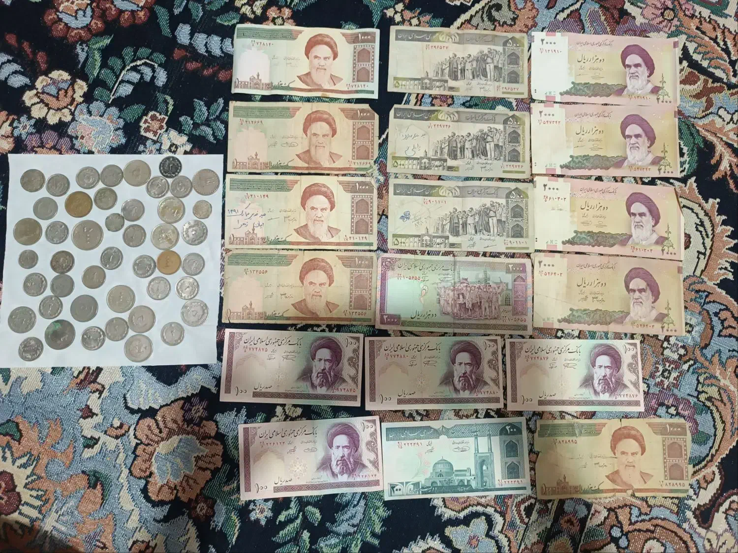 سکه قدیمی+اسکناس قدیمی|کلکسیون سکه، تمبر، اسکناس|کردکوی, |دیوار