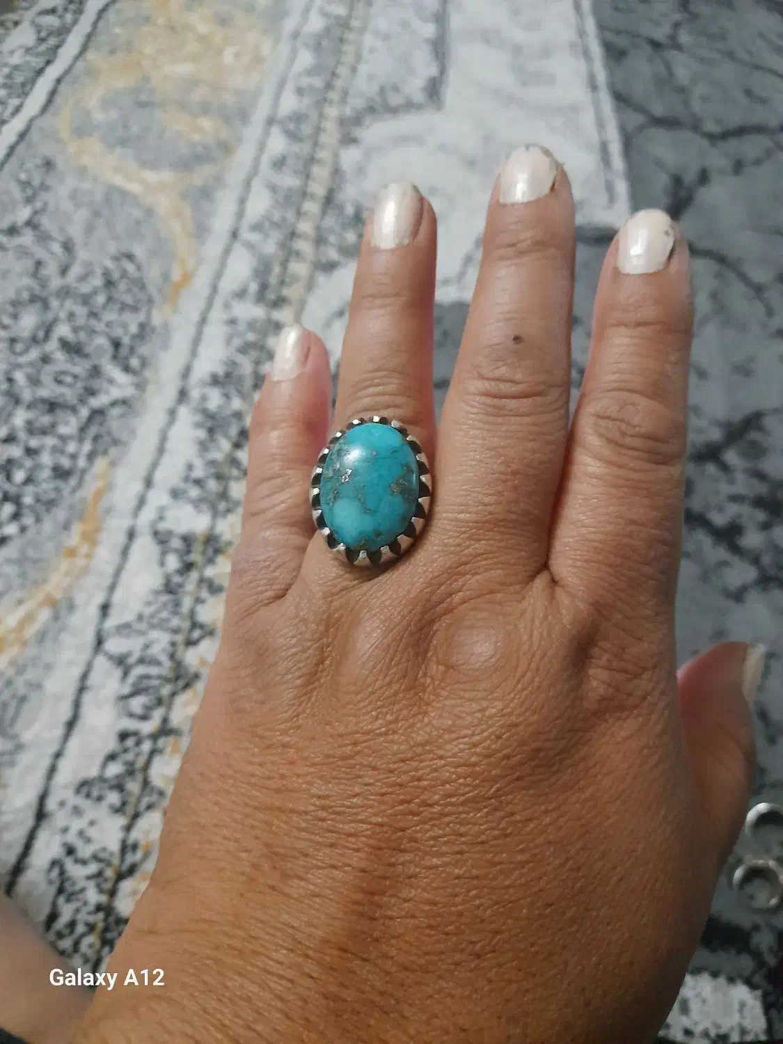 انگشترفاخرودرشت ودست سازفیروزه اصل|جواهرات|یزد, |دیوار