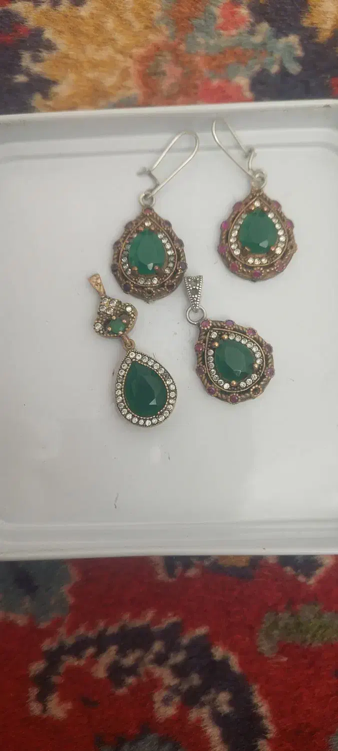 نیم ست نقره|جواهرات|همدان, |دیوار