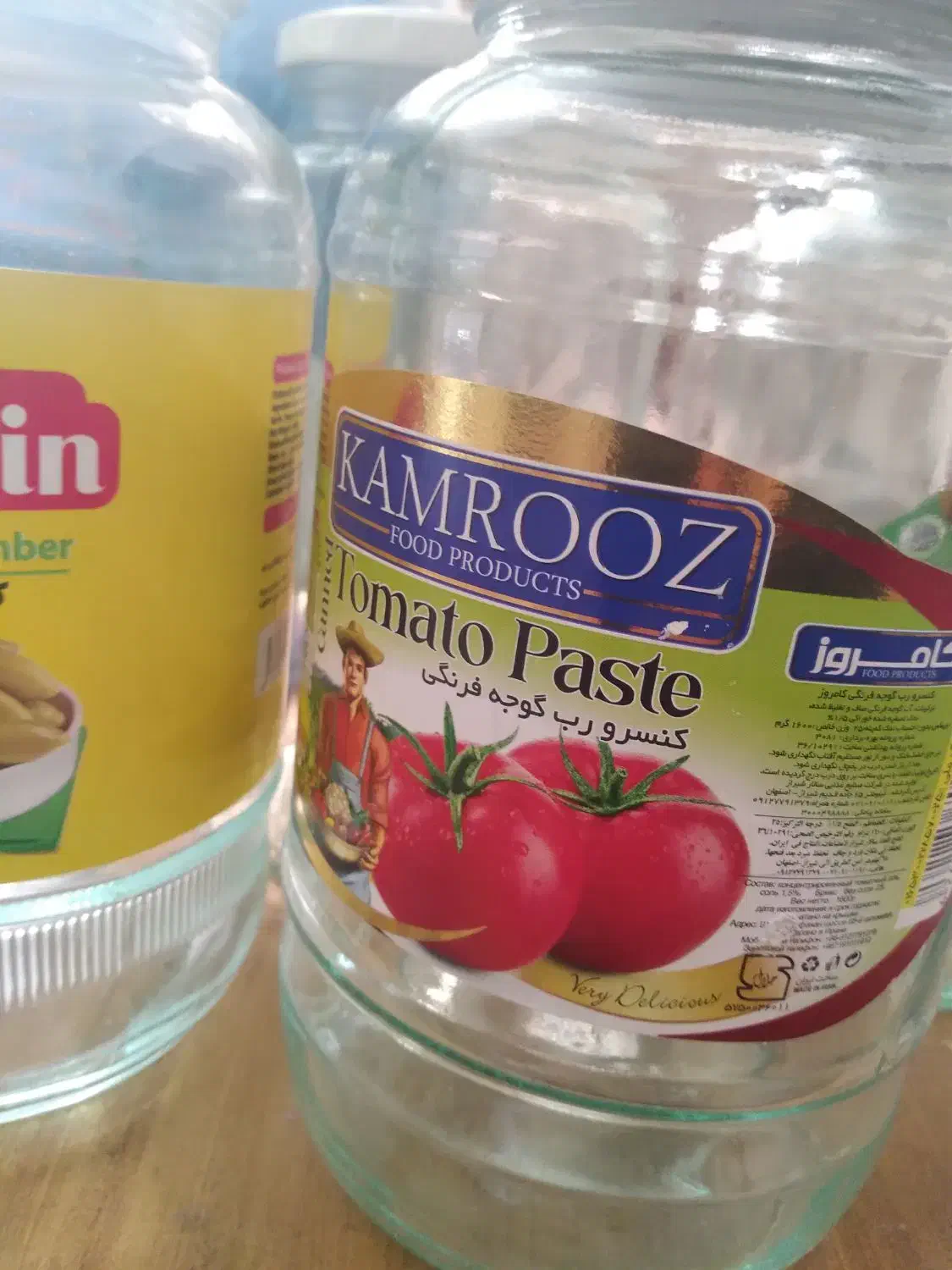 شیشه رب وخیارشور|ظروف نگهدارنده، پلاستیکی، یک‌بارمصرف|گرگان, |دیوار