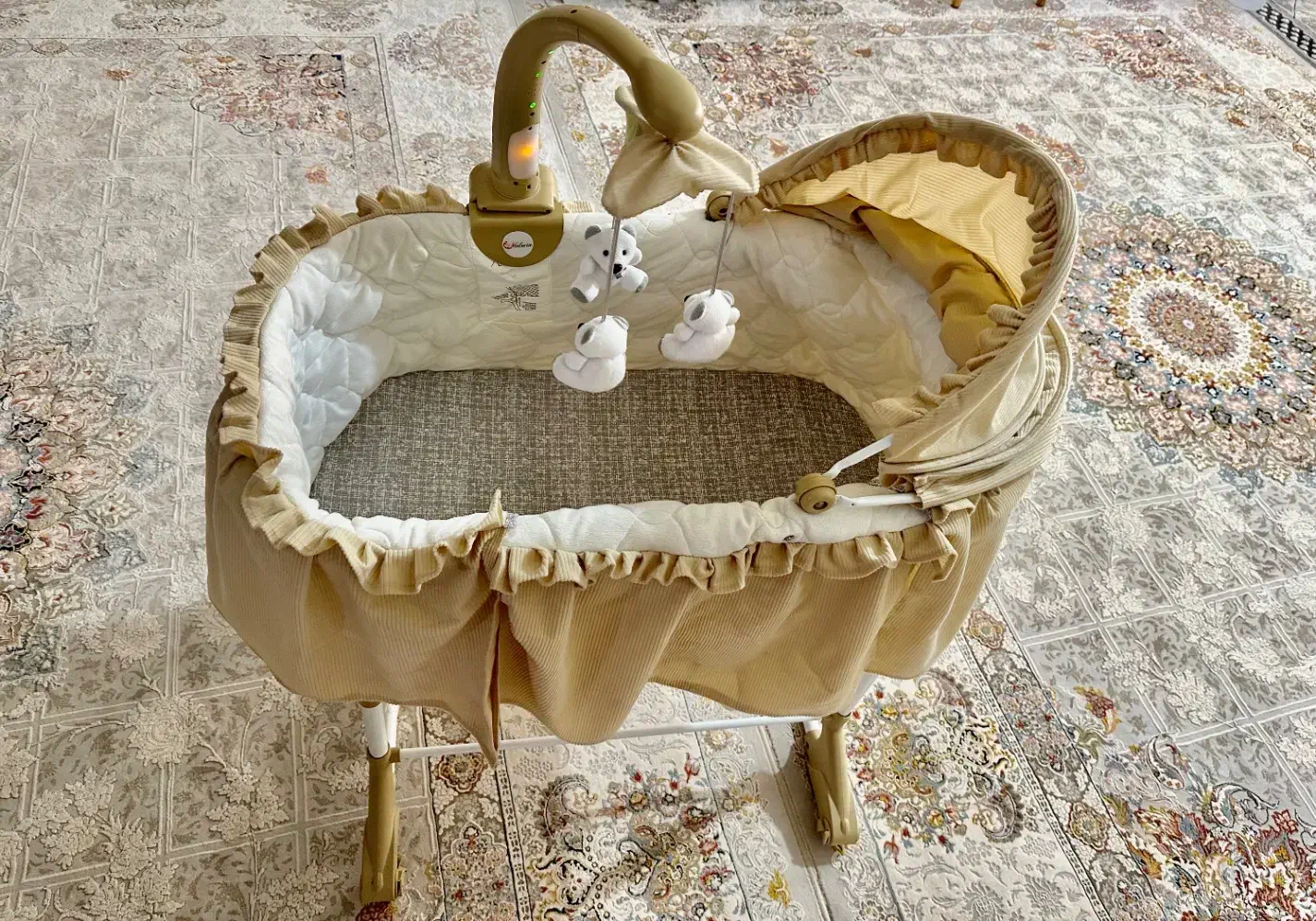 تخت کنار مادر موزیکال چند کاره مارک ملورین|تخت و صندلی بچه|بجنورد, |دیوار