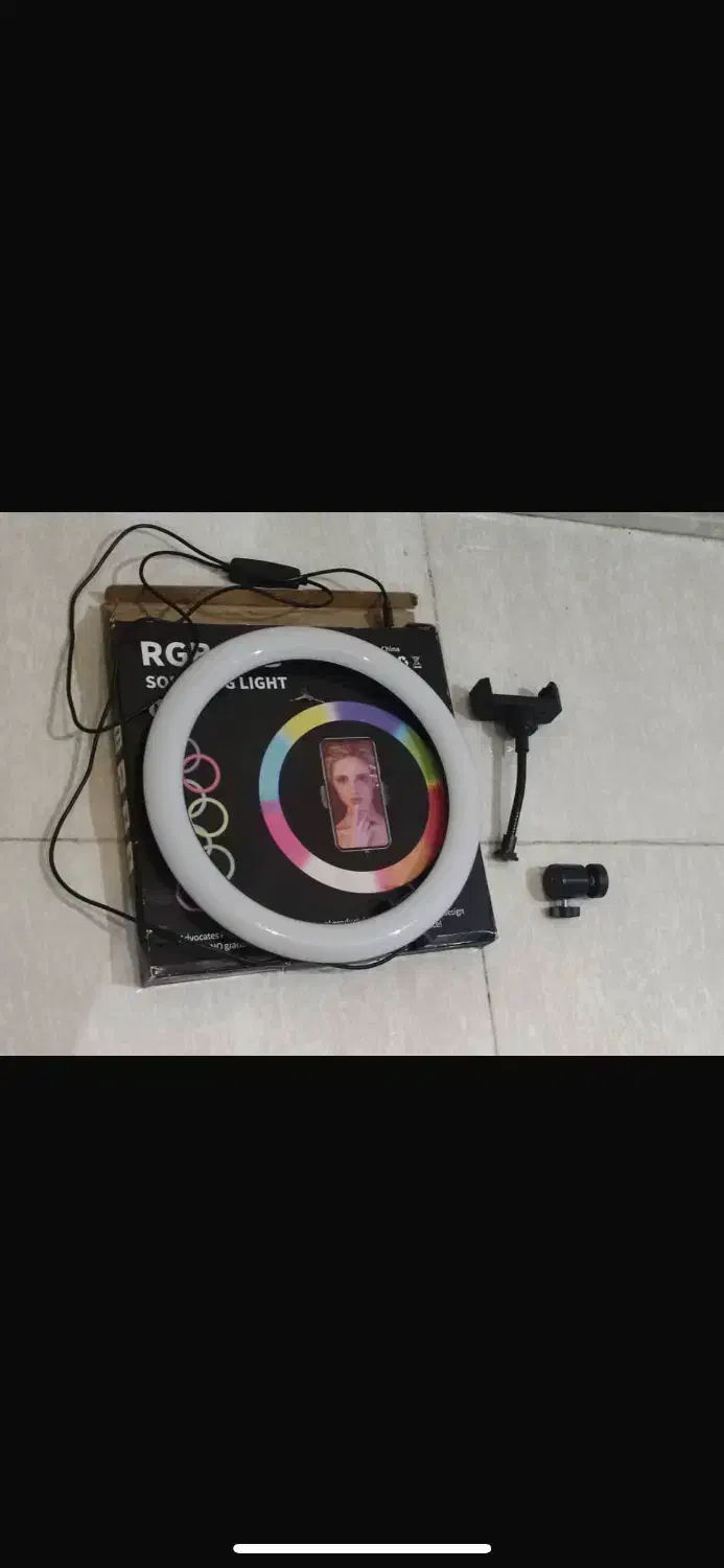 رینگ لایت|دوربین عکاسی و فیلم‌برداری|کیش, |دیوار