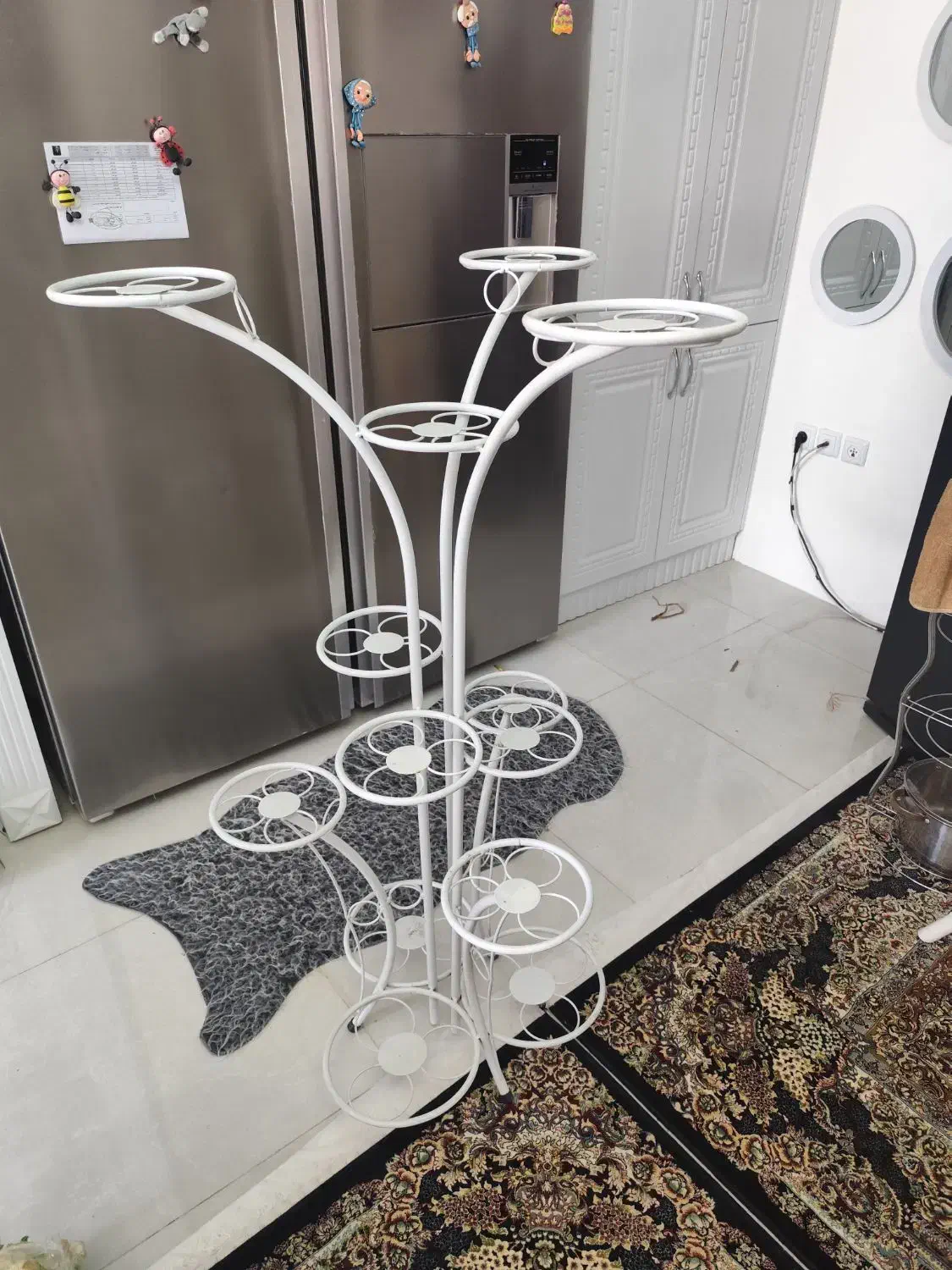 جاگلدانی فلزی|گل و گیاه طبیعی|قزوین, |دیوار