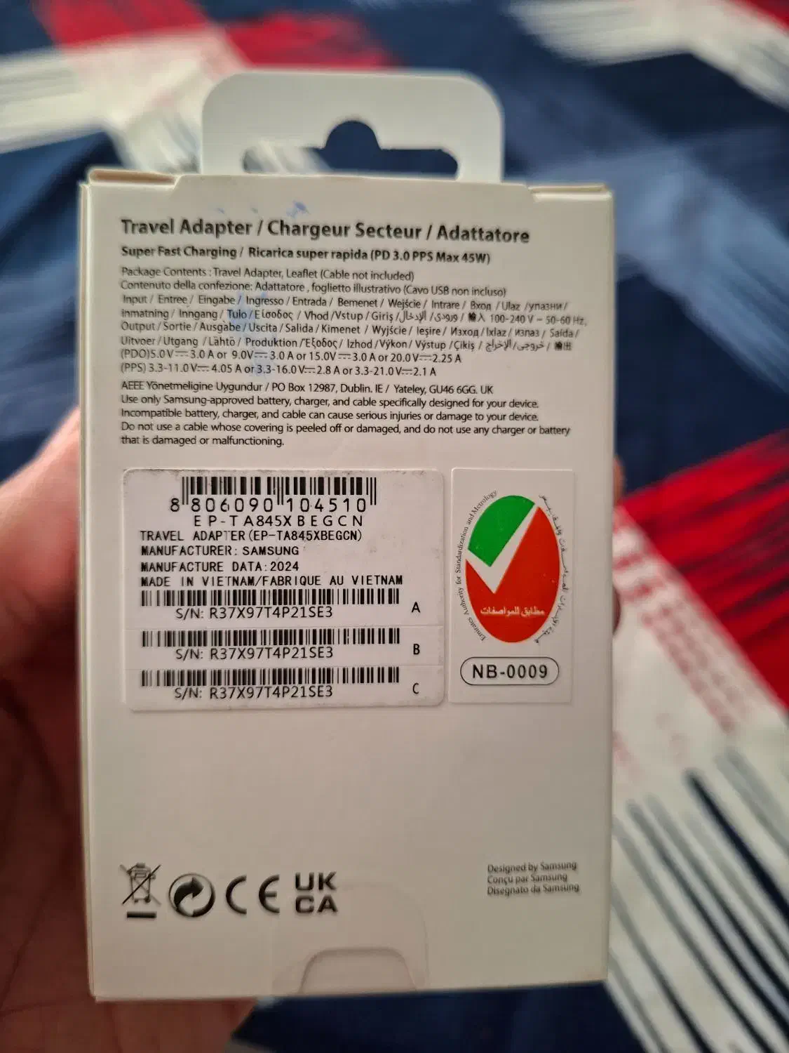 شارژر اصلی سامسونگ ۴۵وات|لوازم جانبی موبایل و تبلت|مشهد, الهیه|دیوار