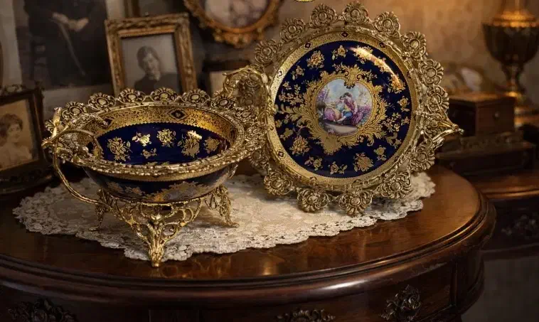 انواع ظرف پذیرایی ست کامل و تک برنز|ظروف سرو و پذیرایی|سرپل ذهاب, |دیوار