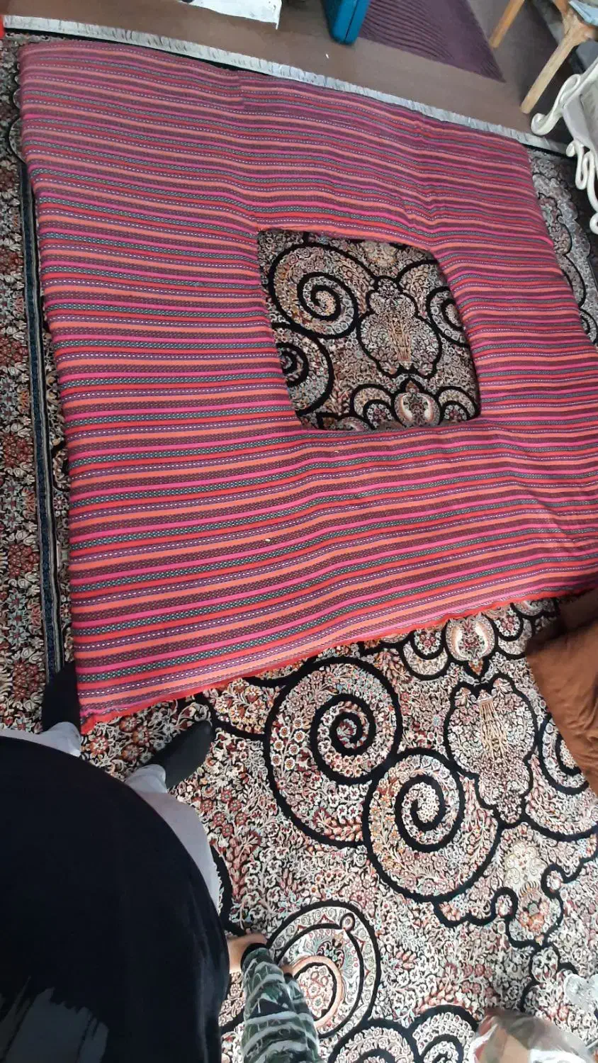 تشک کرسی، لحاف کرسی ، چهارپایه کرسی|رختخواب، بالش، پتو|نیشابور, کوی فرهنگیان|دیوار