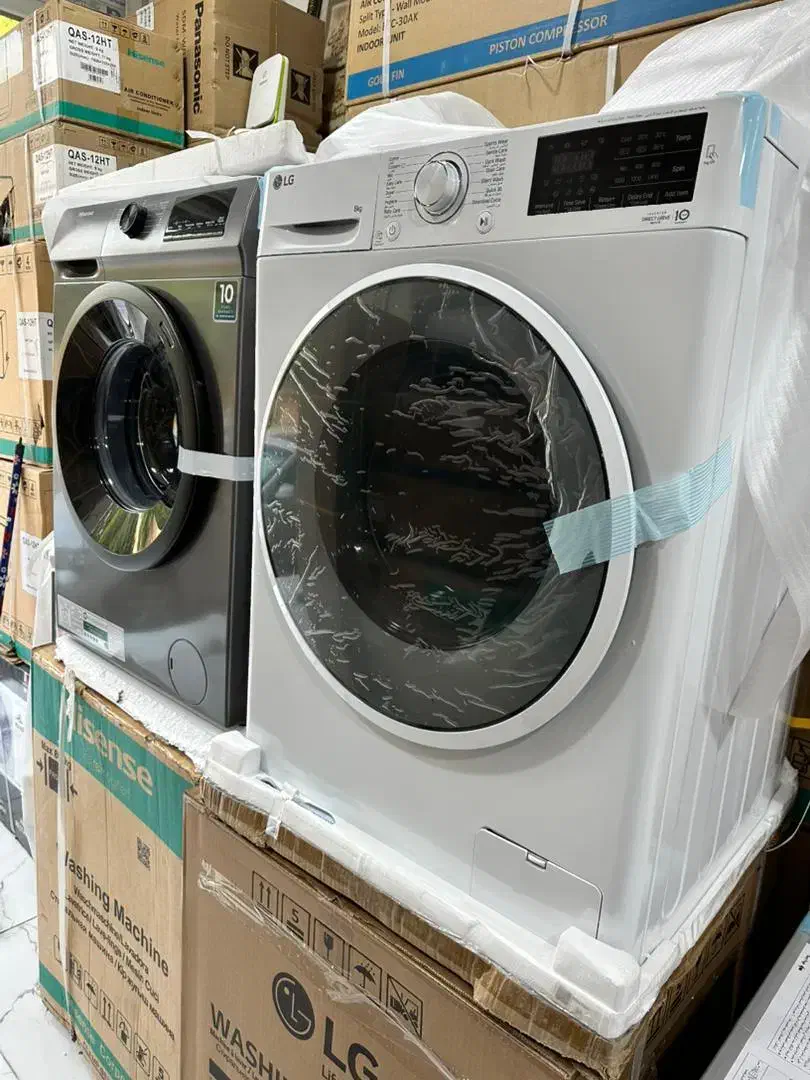 حراج اقساط لباسشویی الجی شرائطی سفید و سیلور|ماشین لباسشویی و خشک‌کن لباس|بوشهر, |دیوار