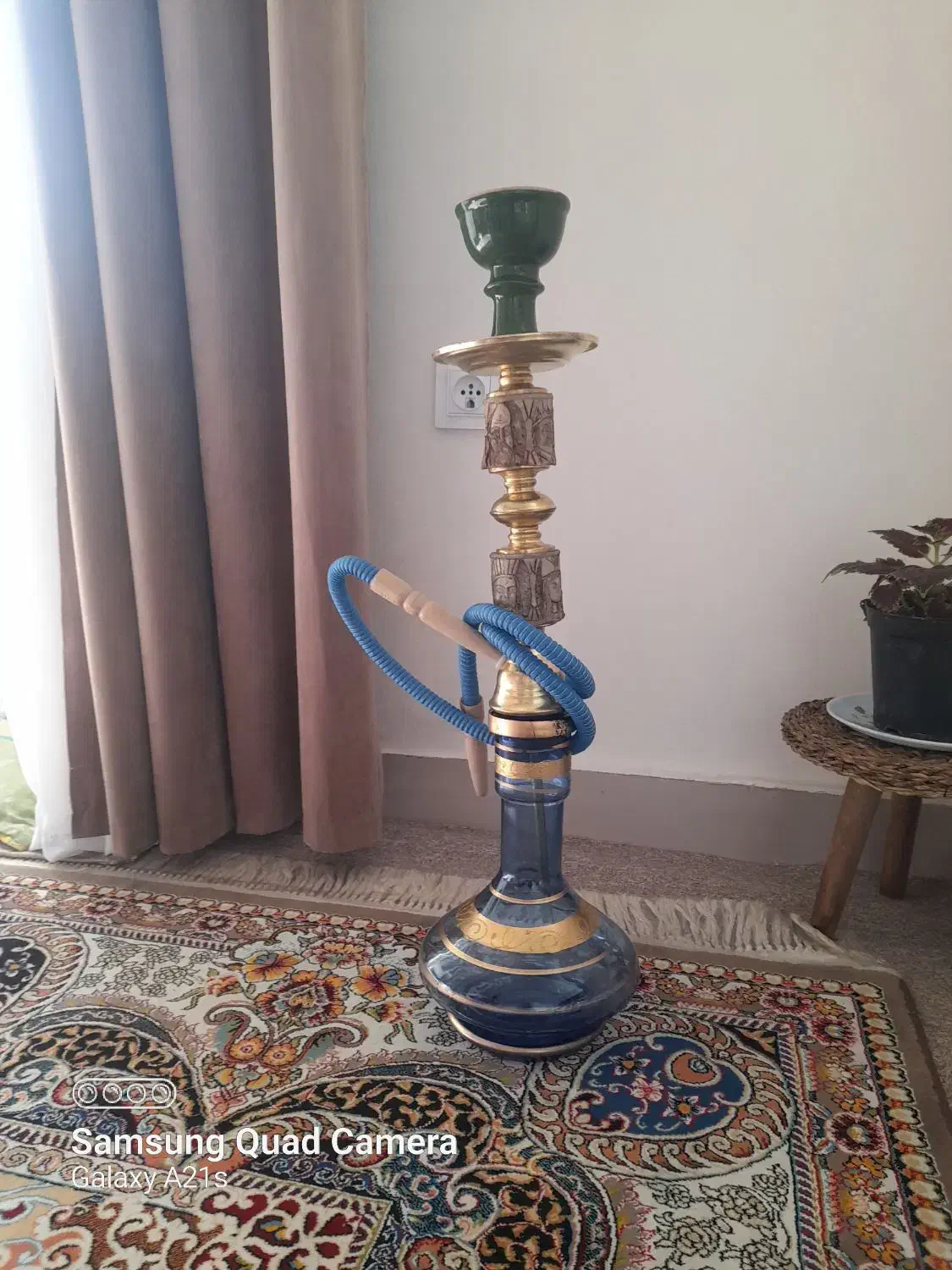 قلیان فلزی|صنایع دستی و سایر لوازم تزئینی|شوشتر, |دیوار