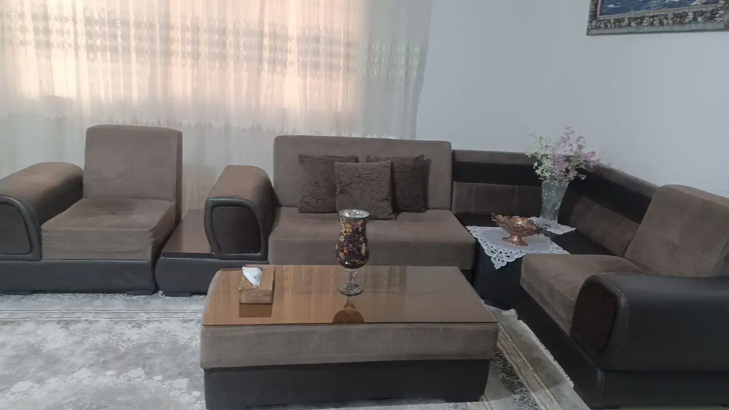 مبل L هفت نفره|مبلمان خانگی و میز عسلی|قشم, |دیوار