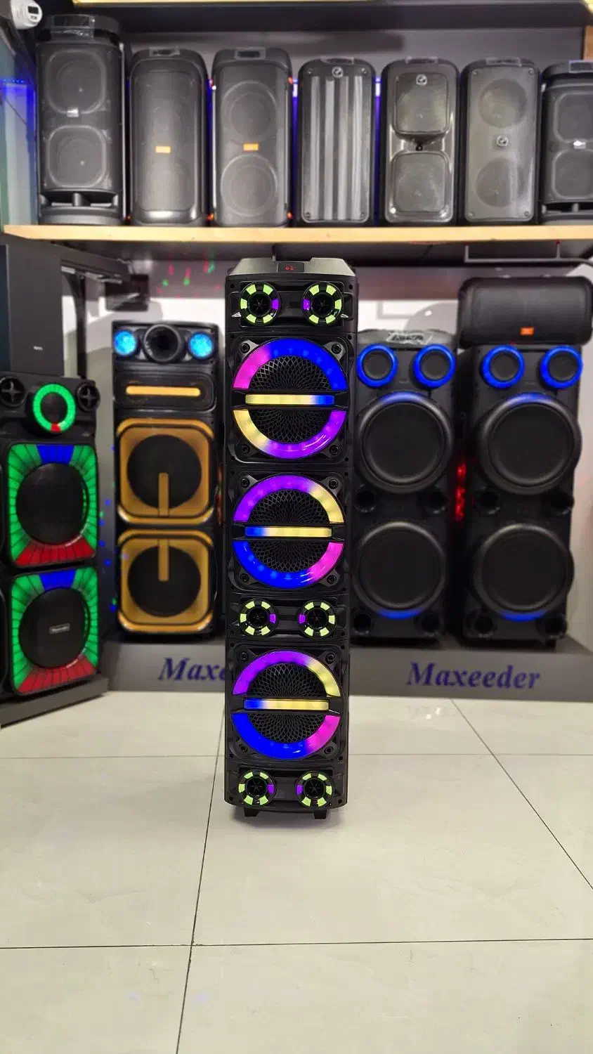 اسپیکر باند سیستم صوتی شارژی و برقی با کیفیت آک|سیستم صوتی خانگی|مشهد, سراب|دیوار