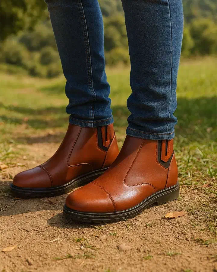 نیم بوت مردانه مدل sevin ( عسلی )|کیف، کفش، کمربند|پاکدشت, پارچین|دیوار