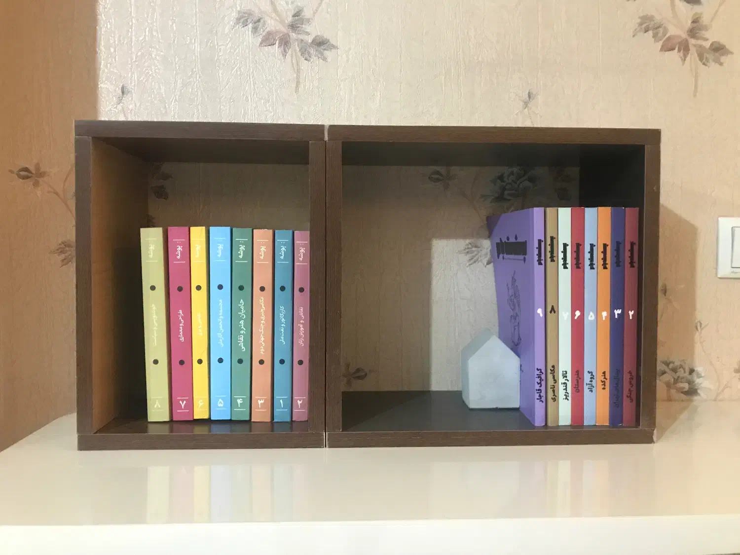 کتابخانه و شلف دیواری و رومیزی|کتابخانه، شلف، قفسه‌های دیواری|شیراز, ریشمک|دیوار