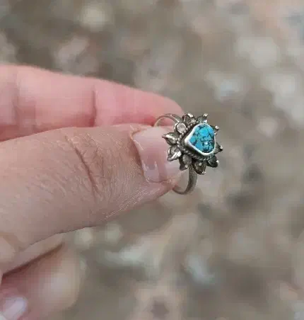 انگشتر نقره نگین فیروزه|جواهرات|کرمانشاه, |دیوار