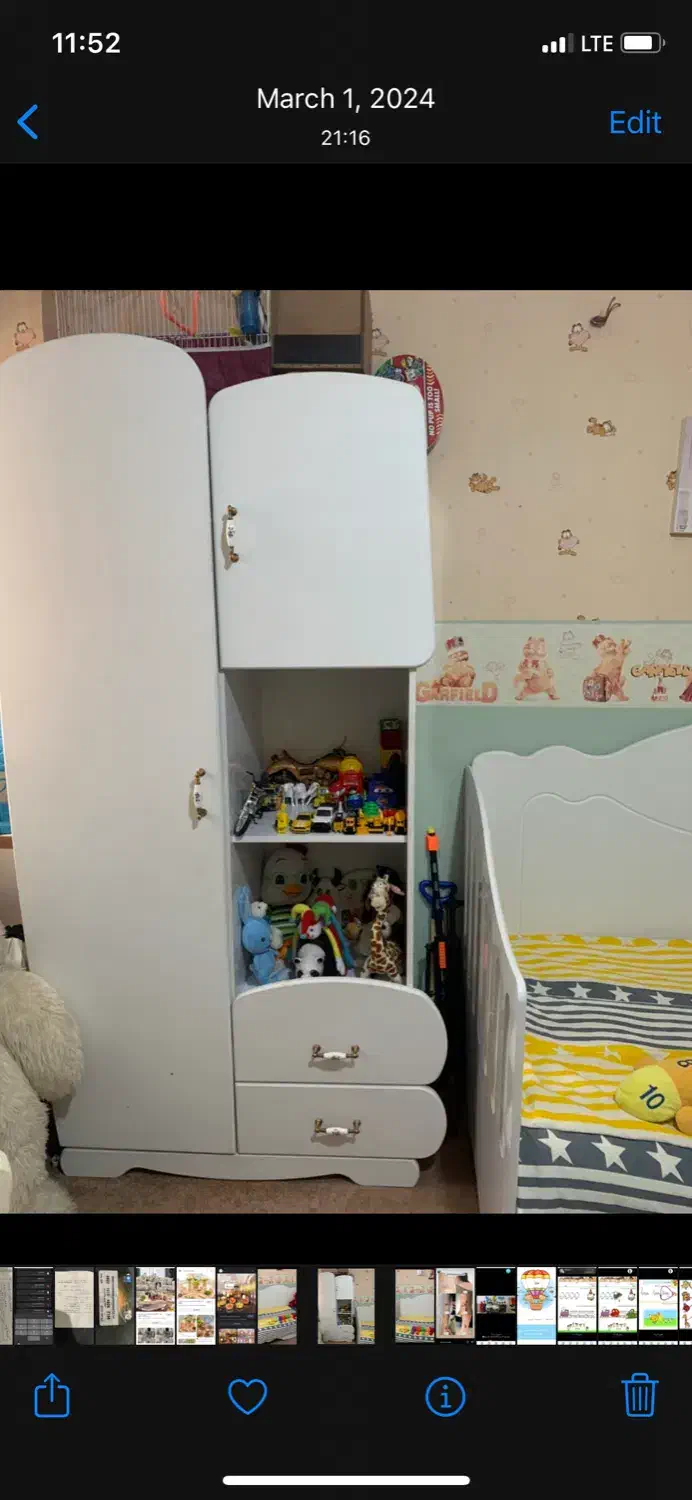 تخت و کمد بچه|تخت و سرویس خواب|گرگان, |دیوار