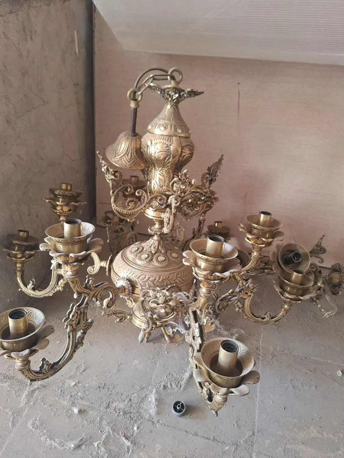 لوستر برنجی|لوستر و چراغ آویز|تهران, جردن|دیوار