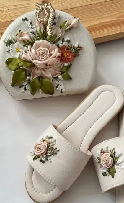 روبان دوزی مینیاتوری|کیف، کفش، کمربند|قم, باجک دو|دیوار