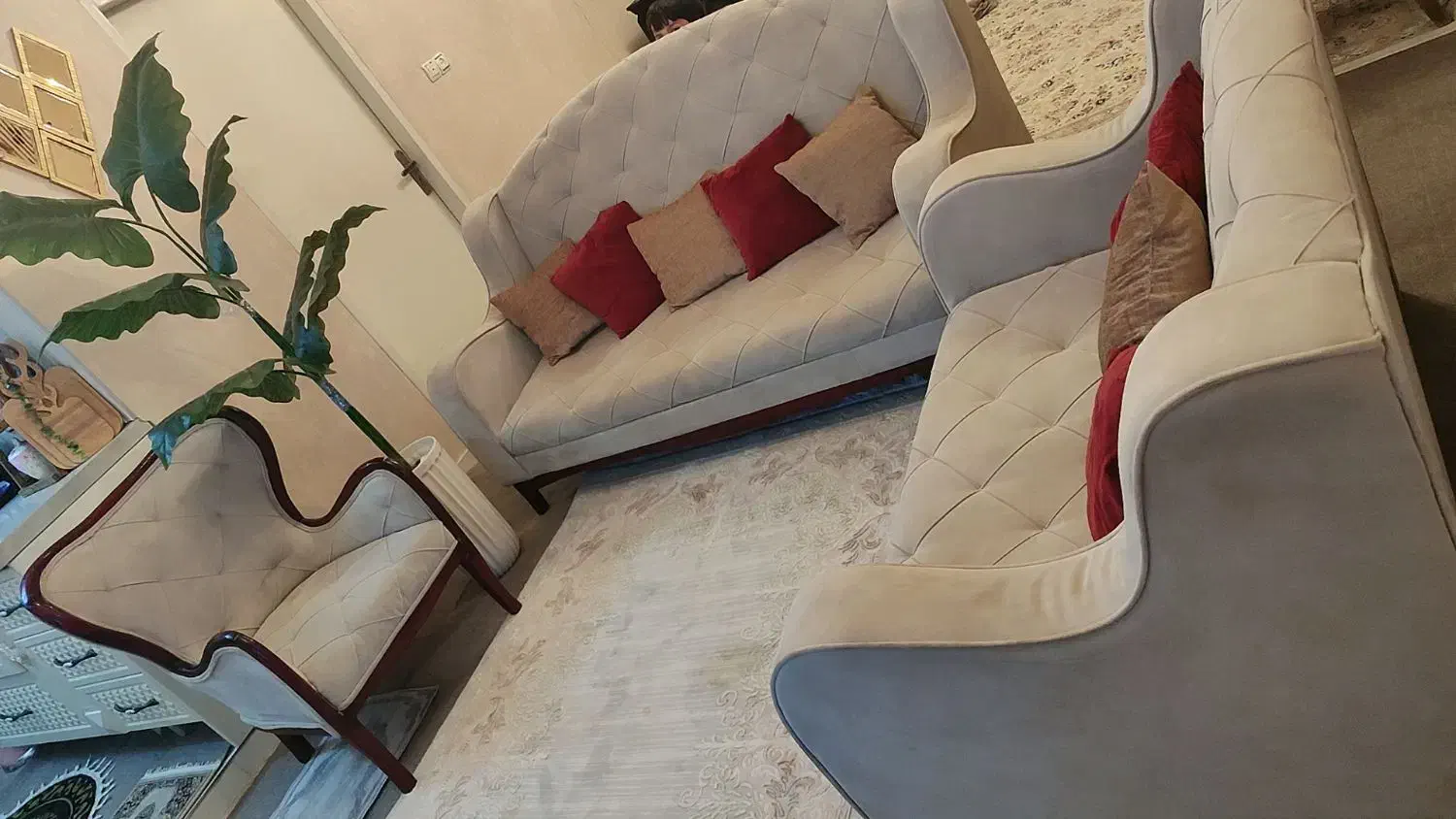 مبلمان هفت نفره چستر|مبلمان خانگی و میز عسلی|باقرشهر, |دیوار