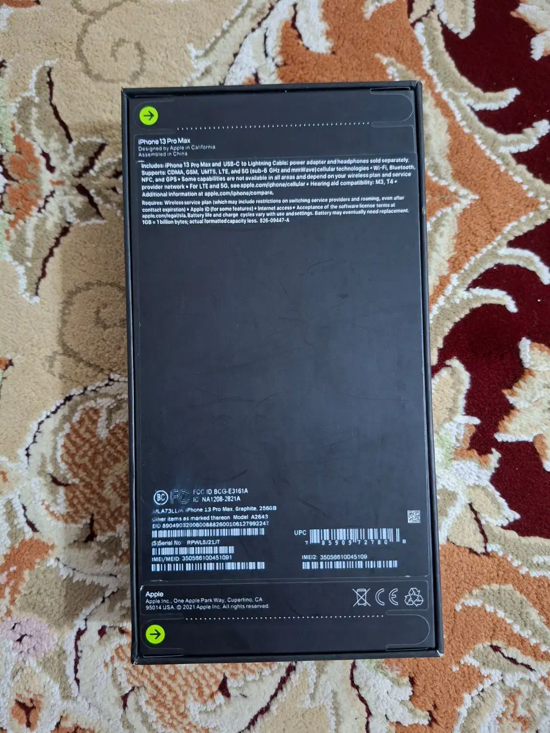 اپل iPhone 13 Pro Max با حافظهٔ ۲۵۶ گیگابایت|موبایل|کرمانشاه, |دیوار