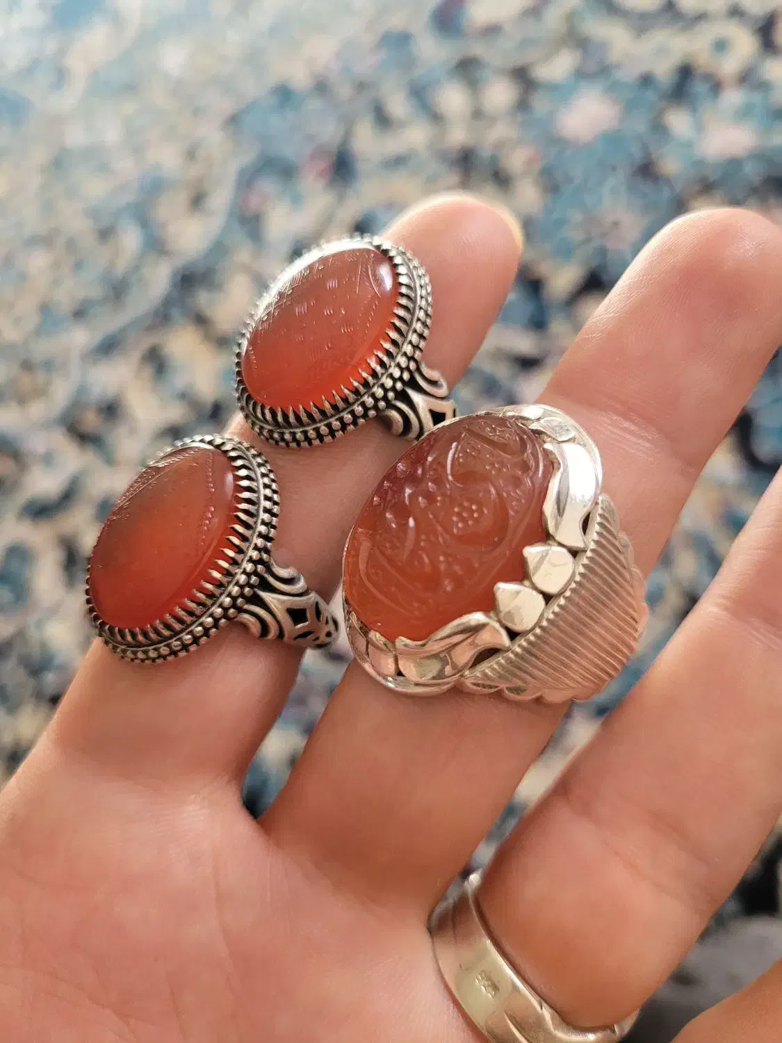 انگشتر عقیق دوقاب شیرازی|جواهرات|مرودشت, ژیان|دیوار