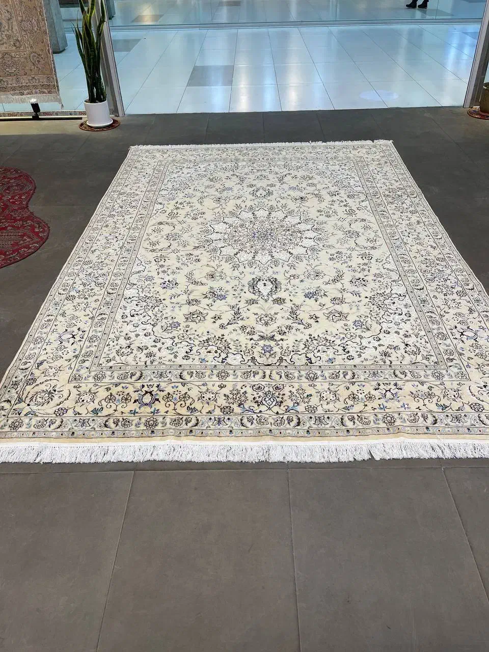 فرش دستباف (بساک) جفت ۹ متری ۹ لا کرک ابریشم|فرش|مشکین‌دشت, |دیوار