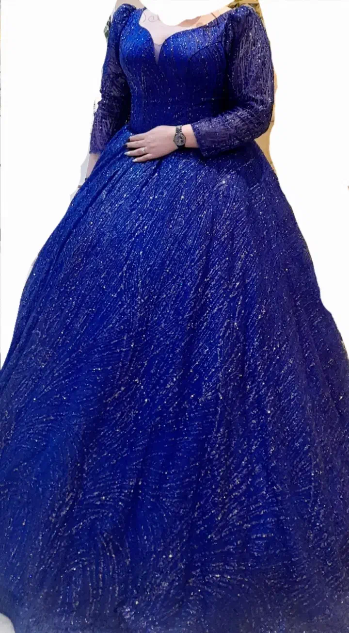 لباس مجلسی آبی کاربنی|لباس|رودهن, |دیوار