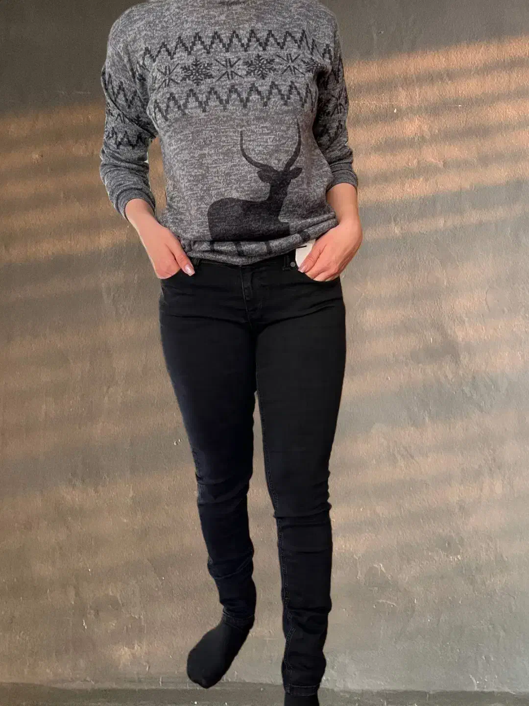 شلوار زنانه جین مشکی مدل راسته مخصوص اندام کشیده|لباس|آمل, |دیوار