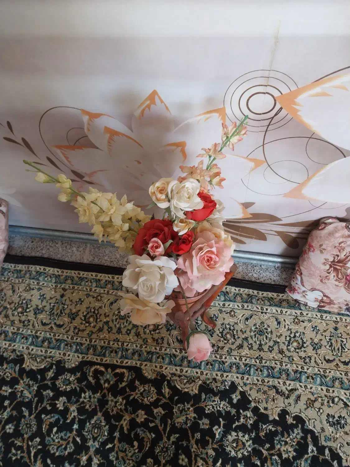 گل مصنوعی باگلدان|گل مصنوعی|خرمآباد, |دیوار