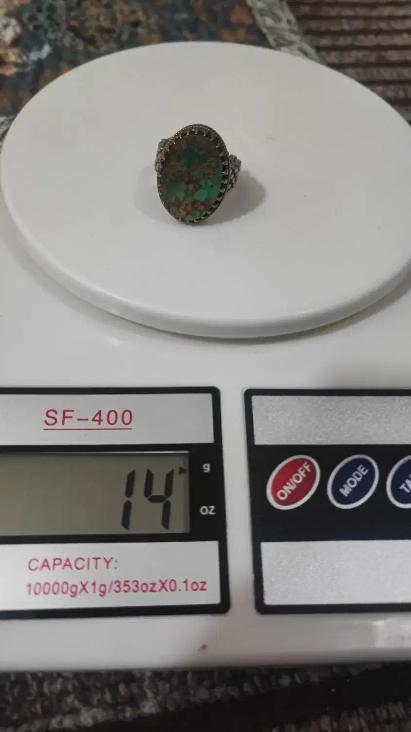 انگشتر فیروزه نیشابوری قواره بزرگ|جواهرات|بومهن, |دیوار