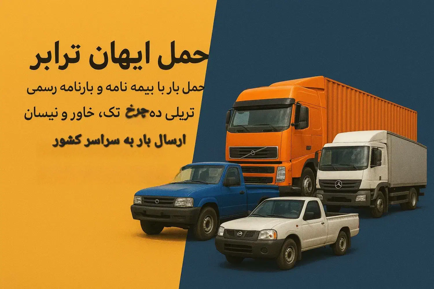 حمل بار بین شهری تا ۲تن|خدمات حمل و نقل|اصفهان, گلزار|دیوار