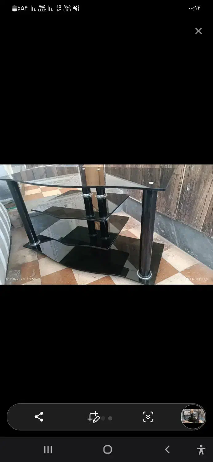 میزال ای دی شیشه ای درحدنو|میز تلویزیون|شیراز, ده پیاله|دیوار