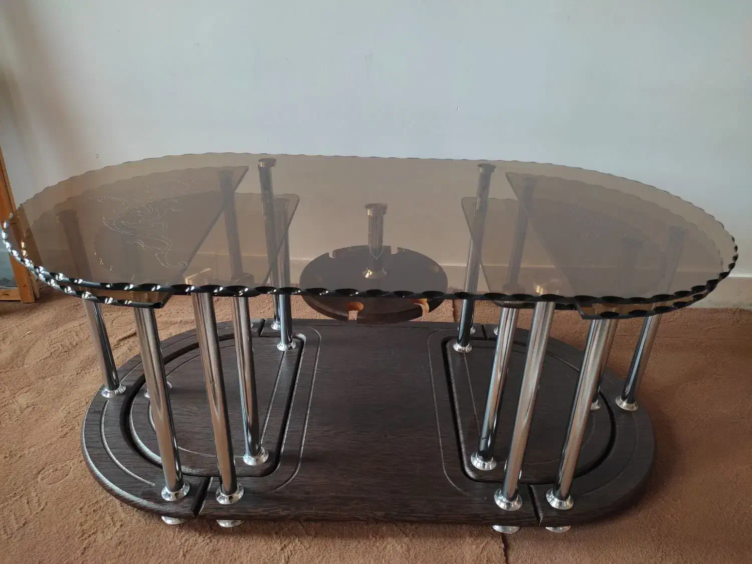 یک میز و چهار عسلی|مبلمان خانگی و میز عسلی|دهگلان, |دیوار