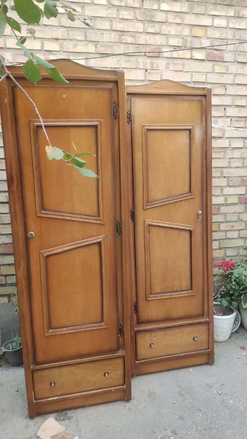 دو عدد کمد چوبی|جاکفشی، کمد، دراور|مرند, |دیوار